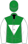 Green, white inverted triangle and sleeves