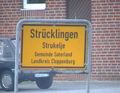 Tweetalig kombord Strücklingen