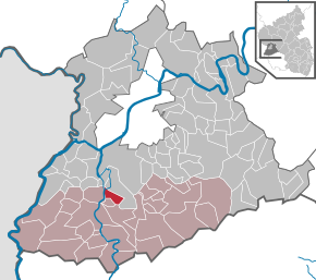 Poziția ortsgemeinde Schoden pe harta districtului Trier-Saarburg