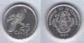 25 Rupien-Cent Münze