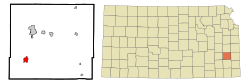 Vị trí trong Quận Allen, Kansas