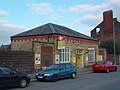 A view of the station, from the street.