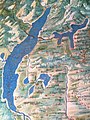 Dettaglio della mappa del Ducato di Milano nella Galleria delle carte geografiche dei Musei Vaticani (Ignazio Danti, 1581); nella parte medio-bassa della riva destra del lago Maggiore è presente il toponimo Ispolla.