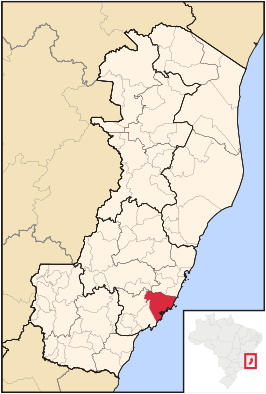 Kaart van Guarapari