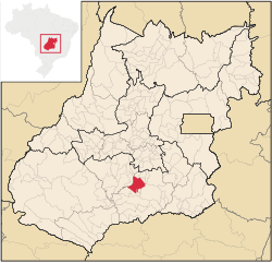 Localização de Pontalina em Goiás