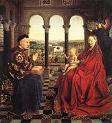 Virgen del canciller Rolin, de Jan van Eyck.