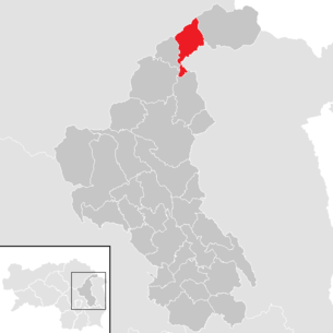 Lage der Gemeinde Ratten (Steiermark) im Bezirk Weiz (anklickbare Karte)