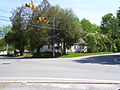 Steere's birthplace in 2008 on the corner of Snake Hill and Sawmill Roads in Harmony, Rhode Island