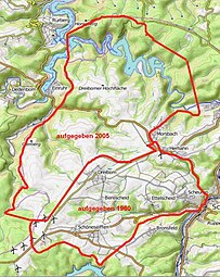 Obersee und Urfttalsperre, eingebunden im ehem. Truppenübungsplatz Vogelsang