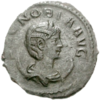 Penggambaran Zenobia sebagai maharani di bagian depan koin Antoninianus (272 M)
