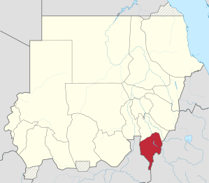 Location in Sudan.