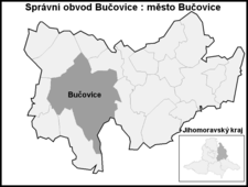 Bučovice na mapě