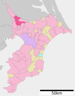 Vị trí của Thành phố Kashiwa ở Chiba