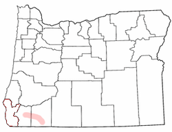 Location in Oregon