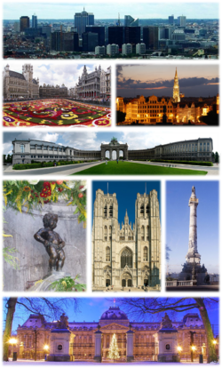 Kolazh me pamje nga Rajoni i Brukselit