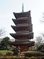 Image 46The five-story pagoda of Kan'ei-ji, which was constructed during the reign of Tokugawa Hidetada and required the building of the Kimon (Devil's Gate) (from History of Tokyo)