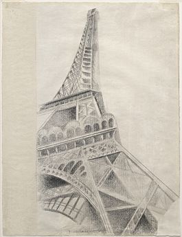Eiffel Tower, 62,3×47,5 cm, 1926–28, Guggenheimovo muzeum, New York, The Hilla Rebay Collection