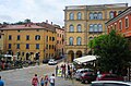 Blick von der Šetalište San Marco in westliche Richtung zur Ul. Paola Sfecija in Labin