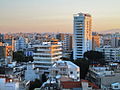 Vue panoramique de Nicosie avec Tower 25 au centre