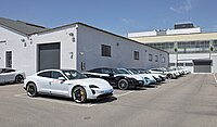 Porsche Taycan на заводе в Штутгарте