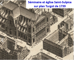 Séminaire sur plan Turgot de 1739.