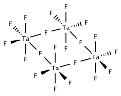 Strukturformel von Tantal(V)-fluorid