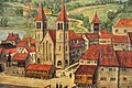 Der Münsterplatz auf den Altarbildern von Hans Leu dem Älteren, Ende 15. Jahrhundert