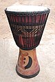 Djembe-Trommel aus Ahwiaa in der Ashanti Region, Mai 2012