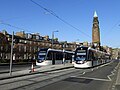 Image 11Two Edinburgh Trams seen at the West End - Princes Street stop