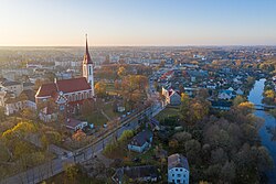 Aerial view of Kretinga