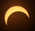 Eclipse solar parcial de Kerrville, nos Estados Unidos.