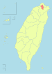 Taipėjaus padėtis Taivano žemėlapyje