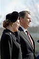 Thatcher med den nære allierede og ven, præsidenten for Amerikas Forenede Stater, Ronald Reagan, 1981