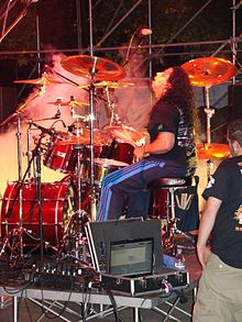 Williams performing with Nevermore in 2007