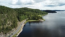 A121 le long du Lac Ladoga dans le Raïon de Pitkäranta.