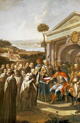 Бела III засноўвае царкву ў манастыры ў Сентгатхардзе