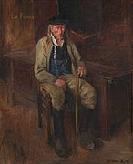 Étienne Buffet (1866-1948) : Bonhomme du Faouët (Jean Droal) (5 juin 1911, huile sur carton entoilé, 41 × 33 cm, coll. part.).