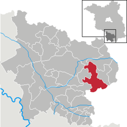 Finsterwaldes läge i Brandenburg