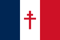 Vlajka Svobodné Francie na Nových Hebridách (1940–1945) Poměr stran: 2:3