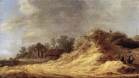 Paysage de dunes (1629) Gemäldegalerie (Berlin).