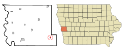 Location of Persia, Iowa