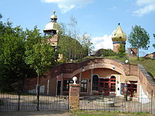 Hundertwasserova-školka v obvodu Heddernheim