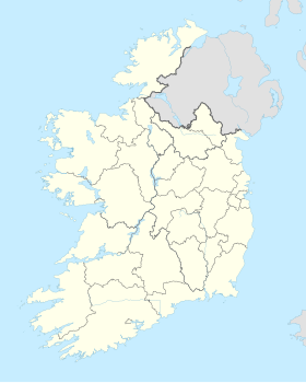 Mapa de la República d'Irlanda amb els 10 equips de la Premier Division