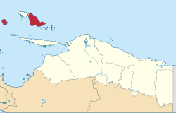 Location in Papua Province