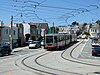 Outbound train at Orizaba and Broad, 2023