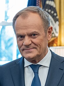 Prime Minister Donald Tusk of Poland in the Oval Office in 2024 (cropped).jpg