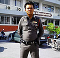 Uniforme d'un membre de la police royale thaïlandaise.