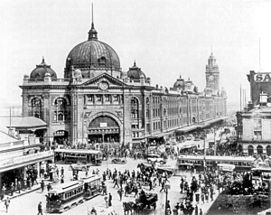 Flinders Street Station, Melbourne, Australia (1927)