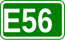 Zeichen der Europastraße 56