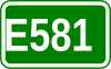 Route européenne 581